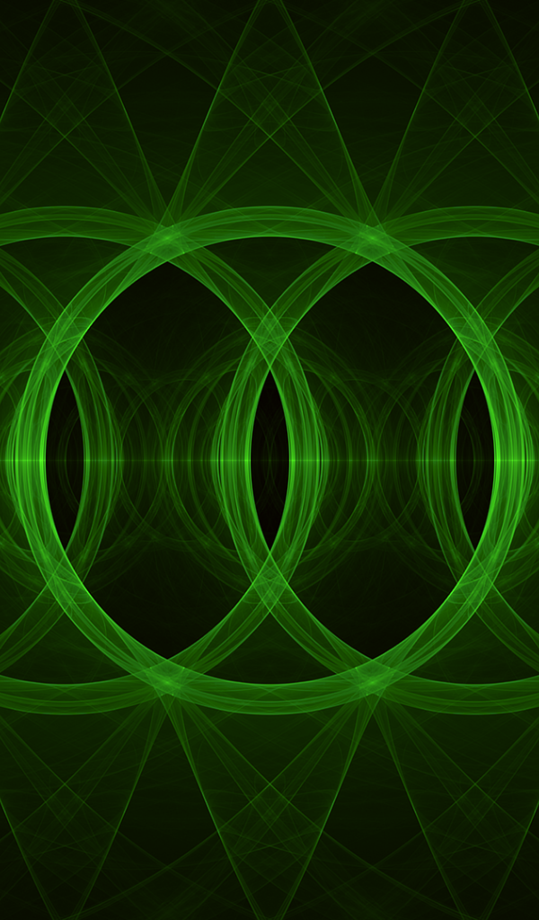 Зеленые абстрактные кольца 