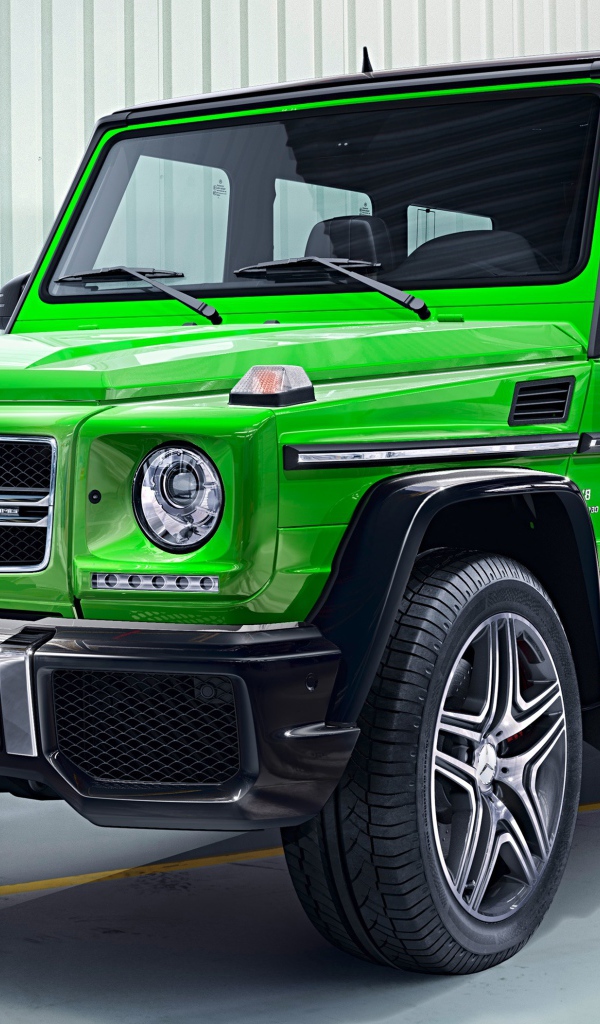 Green SUV Mercedes-AMG G63 Desktop wallpapers 600x1024