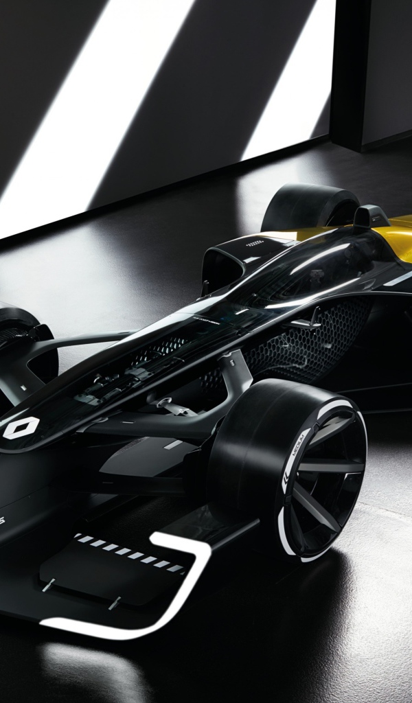 Черный гоночный автомобиль Renault RS 2027 Vision Concept