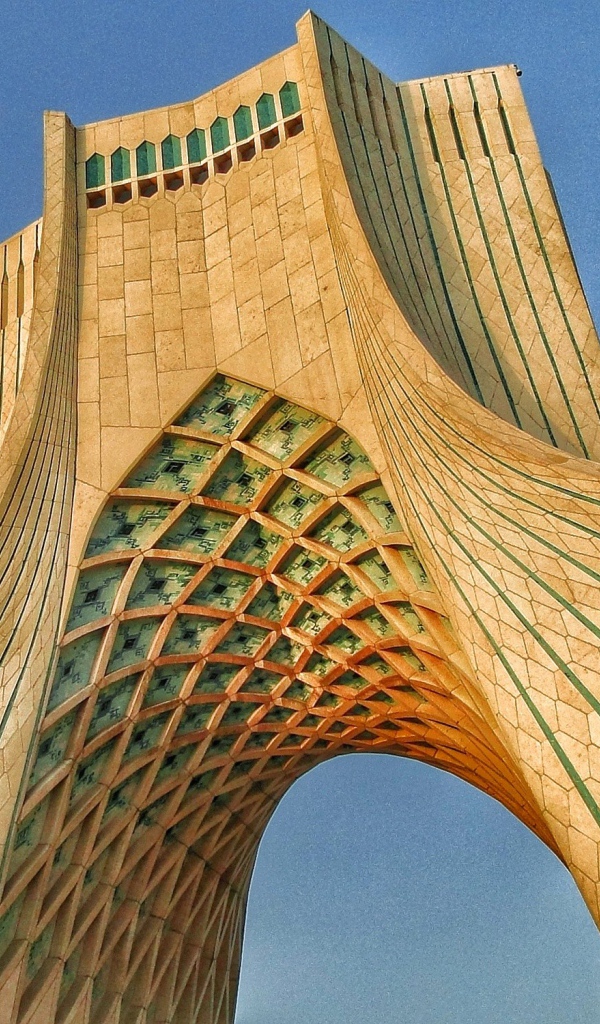 Красивая башня Азади город Тегеран 