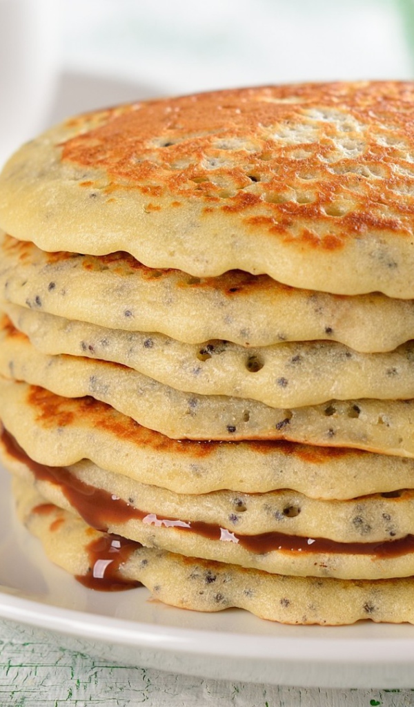 A stack of delicious pancakes on Shrove Tuesday