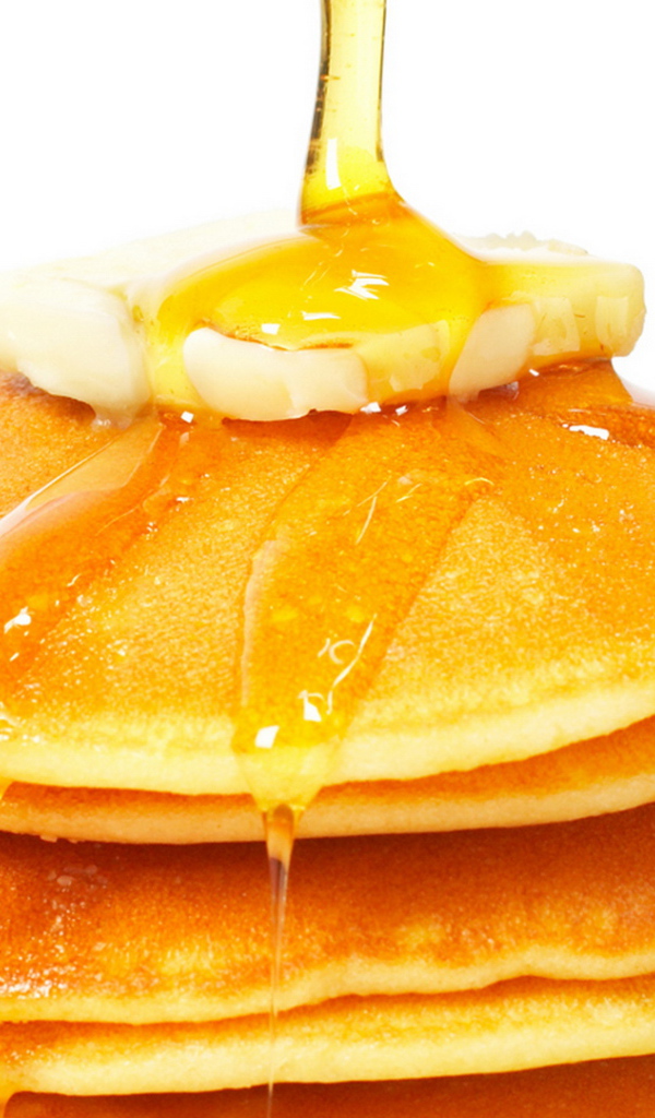 Solar pancakes with honey Pancake