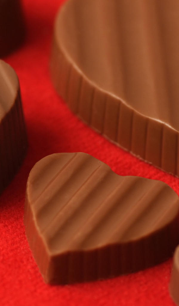 Delicious chocolate hearts