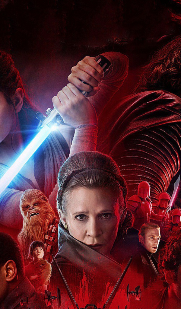 Постер с главными героями фильма Звёздные войны. Последние джедаи, 2017