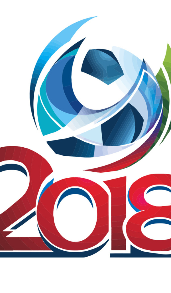 Логотип чемпионата мира по футболу 2018 на белом 