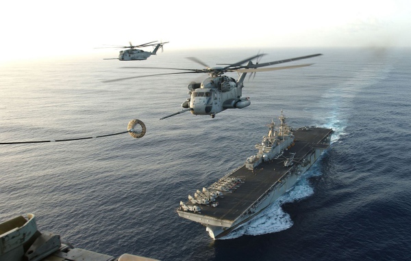 Refueling helicopters