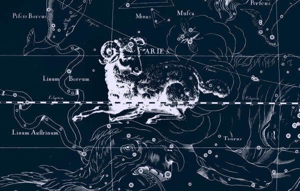 Карта звездного неба, овен