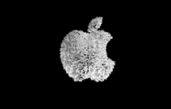 Меховой логотип Apple