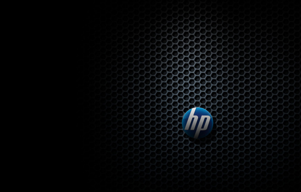 HP logo on the grid
