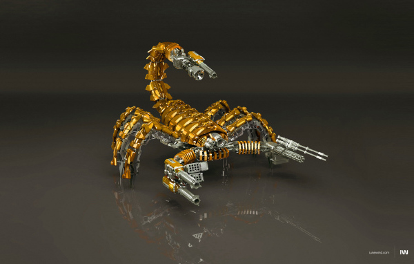 Металлический Робот скорпион