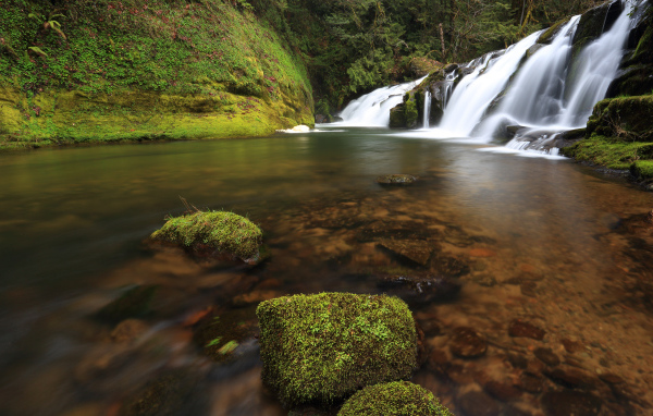 Маленькие водопады в штате Орегон, США