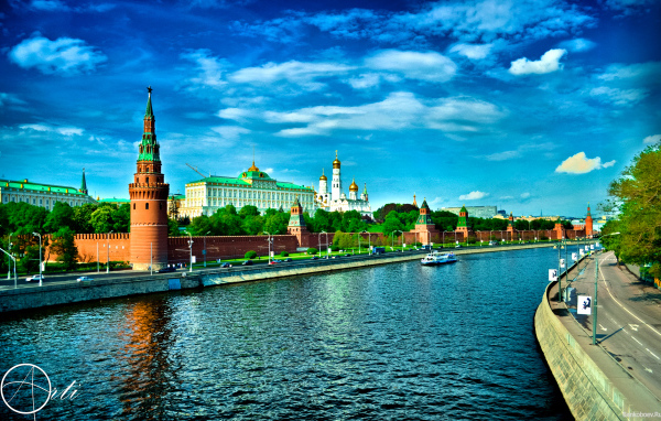 Москва река и Кремль