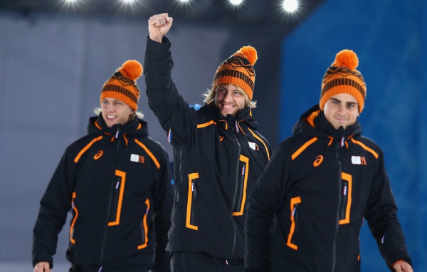 Голландский конькобежец Ян Смеекенс на олимпиаде в Сочи