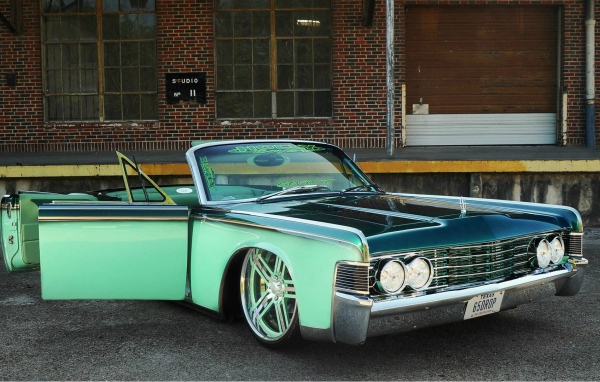 Green Car Lincoln Continental