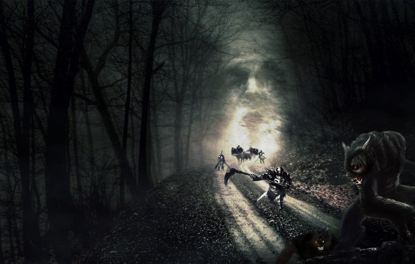 Дорога смерти в темном лесу