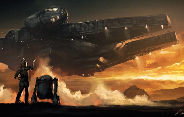 Арт к фильму Звездные войны, Millenium Falcon