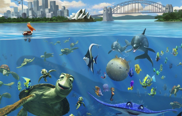 Подводный мир в мультфильме В поисках Немо