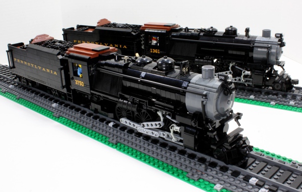 Coal locomotives from LEGO