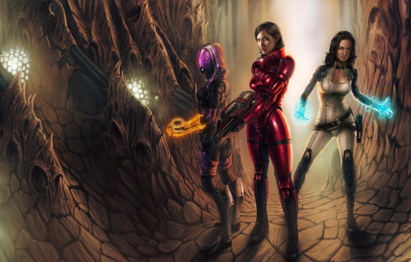 Цифровой арт к игре Mass Effect