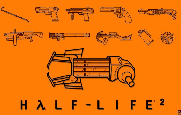 Чертежи оружия в игре Half-Life 2