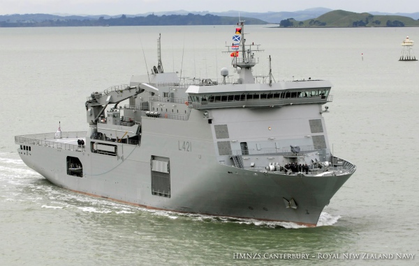Warship in New Zealand