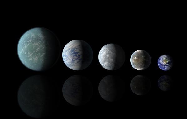 Сравнение размеров обитаемых планет