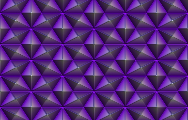 Magenta triangles 3d graphics