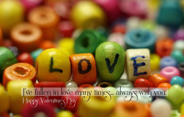 Признание в любви  на День Святого Валентина 