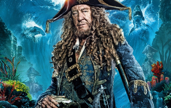 Капитан Барбосса персонаж фильма Пираты Карибского моря. Мертвецы не рассказывают сказки 2017 