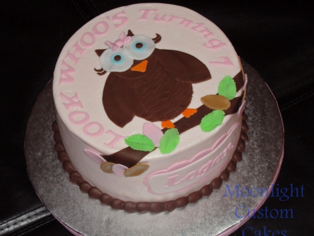  Сова торт на день рождения