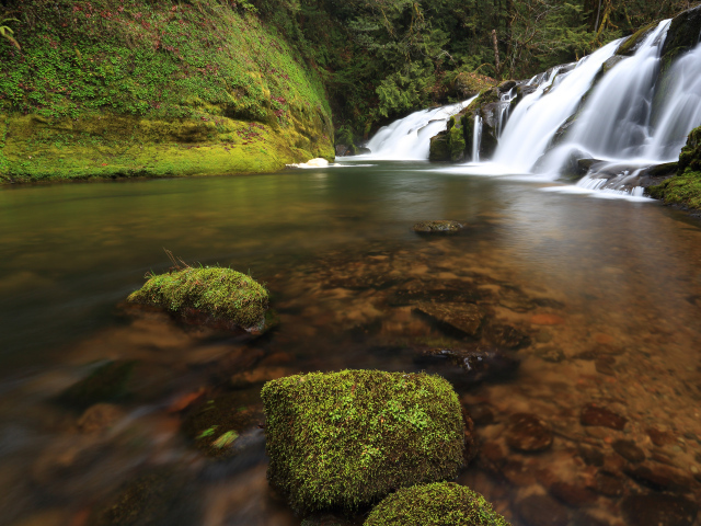 Small waterfalls in Oregon, USA