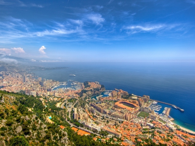 Panorama of Monte Carlo, France
