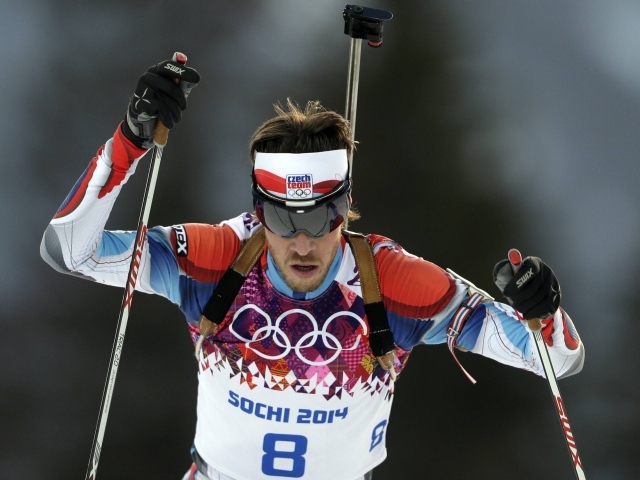 Чешский биатлонист Ярослав Соукуп на олимпиаде в Сочи