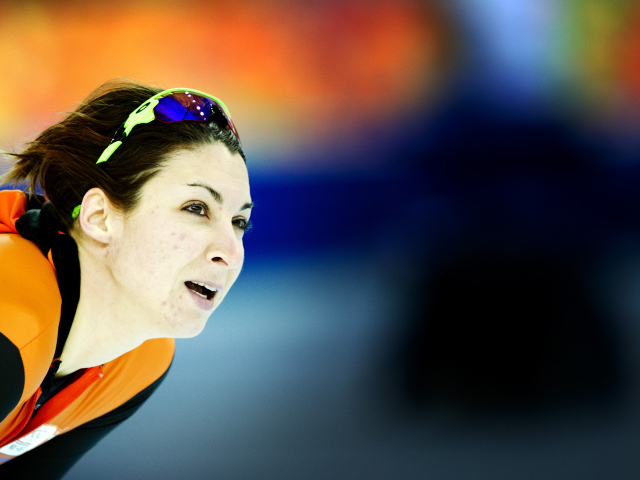 Margot Boer of the Netherlands two bronze medals at the Olympic Games in Sochi 2014