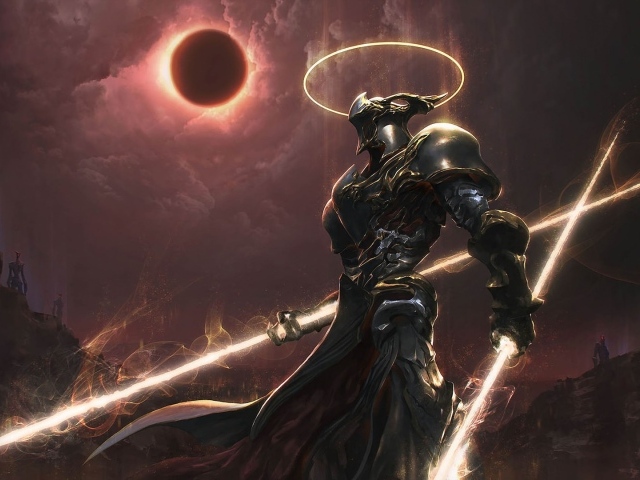 Knight underworld during the eclipse