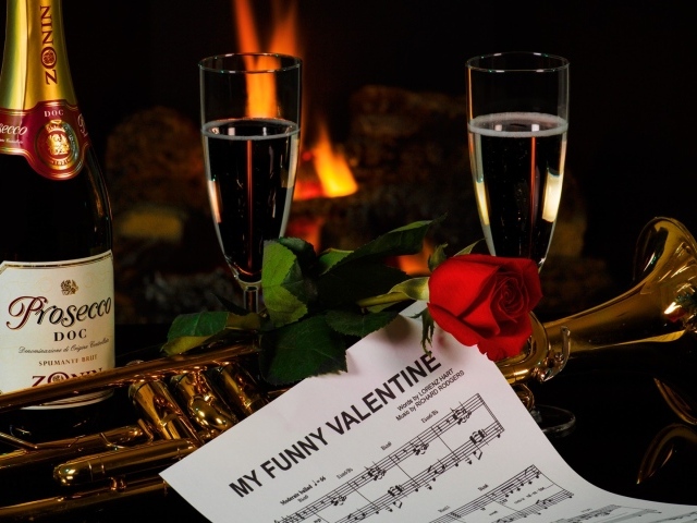 Романтическая музыка и вино для влюбленных 