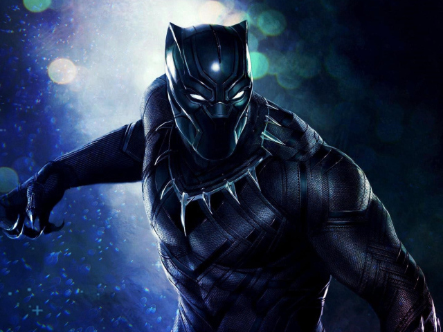 Fantastic superhero movie Black Panther, 2018