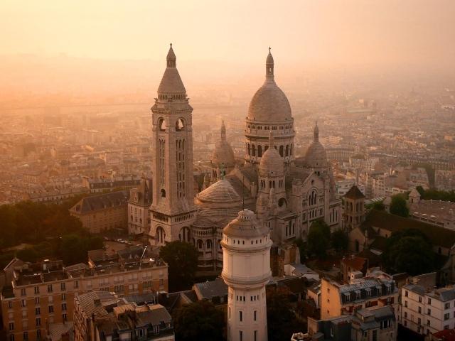 Католический храм Базилика Сакре-Кёр, Париж. Франция 