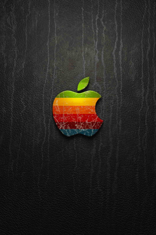 Логотип Apple на коже