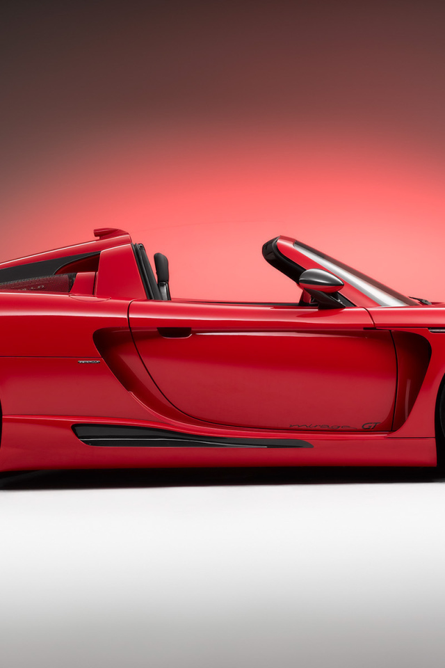 Porshe Carrera GT, красный