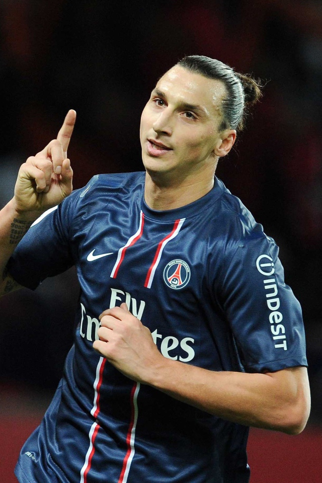 The player of PSG Zlatan Ibrahimovic