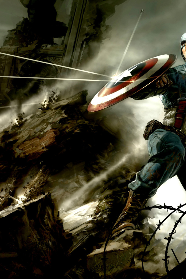 Капитан Америка в битве