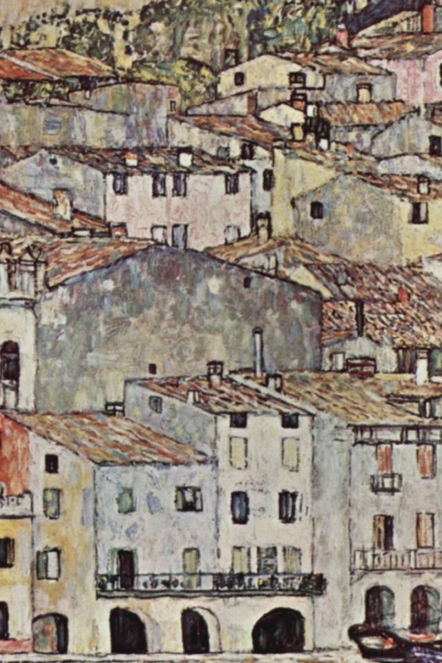 Painting of Gustav Klimt - City