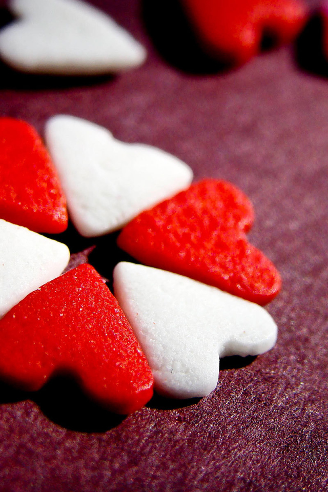 Сердца печеньки на День Святого Валентина 14 февраля
