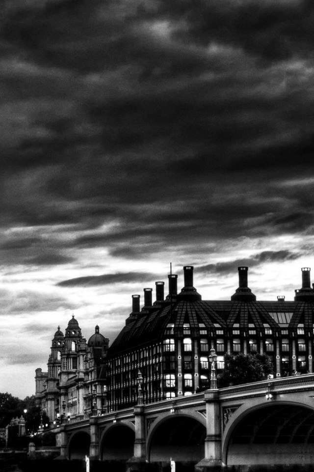 Черно белый Лондон