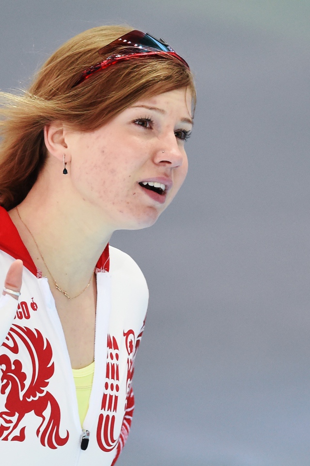 Российская конькобежка Ольга Фаткулина на олимпиаде в Сочи