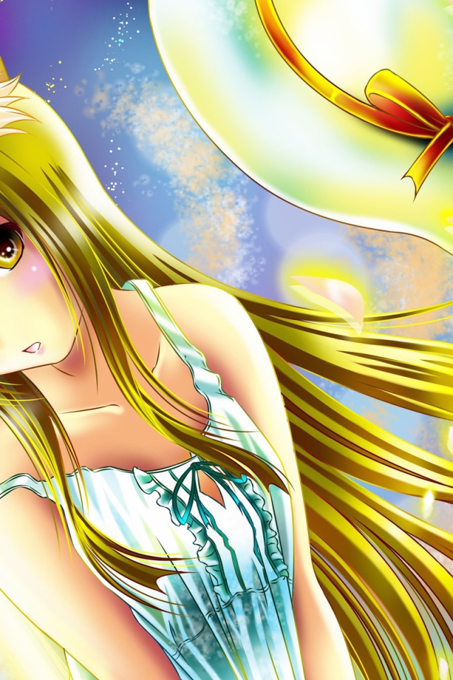 Девушка с желтыми волосами, аниме Кэмономими