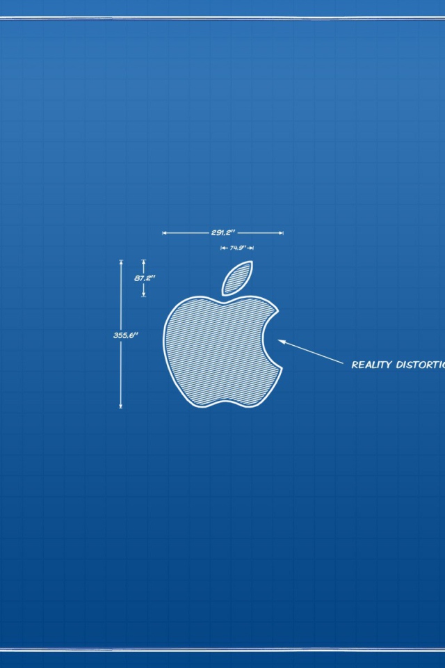 Чертеж символа Apple