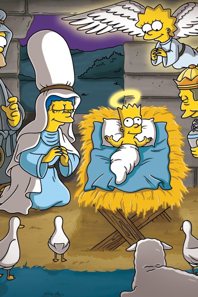 Симпсоны празднуют Рождество