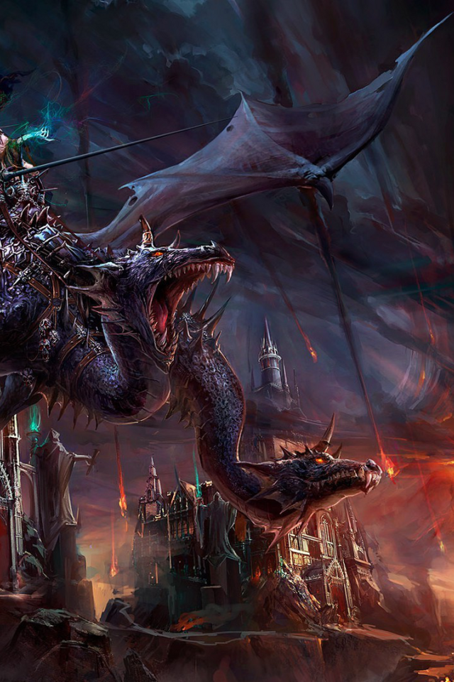 Enchantress straddled dragon fantasy